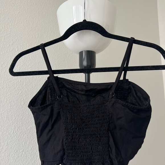 Drawstring Ruched Side Crop Top - Picture 3 of 6